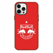 FC Red Bull Salzburg Phone Case For iPhone Samsung Galaxy Pixel OnePlus Vivo Xiaomi Asus Sony Motorola Nokia - Logo In Red Background