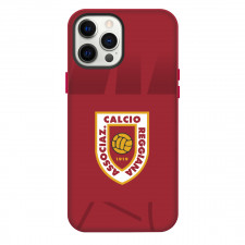 AC Reggiana 1919 Phone Case For iPhone Samsung Galaxy Pixel OnePlus Vivo Xiaomi Asus Sony Motorola Nokia - Logo In Red Abstract Background