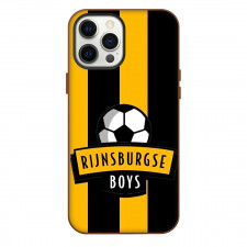 Rijnsburgse Boys Phone Case For iPhone Samsung Galaxy Pixel OnePlus Vivo Xiaomi Asus Sony Motorola Nokia - Logo Orange And Black Stripe Background Football Club