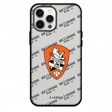 Brisbane Roar FC Phone Case For iPhone and Samsung Galaxy Devices - Brisbane Roar Football Club Medley Monogram Wordmark