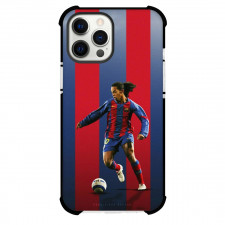 Ronaldinho Case For iPhone Samsung Galaxy Pixel OnePlus Vivo Xiaomi Asus Sony Motorola Nokia - Ronaldinho Ball Handling In Blue And Red Background