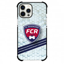 FC Rosengard Phone Case For iPhone Samsung Galaxy Pixel OnePlus Vivo Xiaomi Asus Sony Motorola Nokia - FC Rosengard Logo On 3D Hexagonal Background Football Club