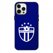 South Melbourne Football Club Phone Case For iPhone Samsung Galaxy Pixel OnePlus Vivo Xiaomi Asus Sony Motorola Nokia - Logo In Blue Background