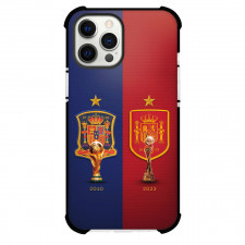 Spain Women National Team World Cup Phone Case For iPhone and Samsung Galaxy Devices - 2010 And 2023 World Cup Trophies