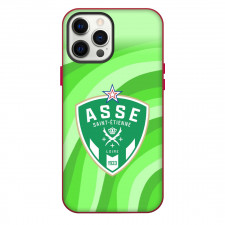 AS Saint Etienne Phone Case For iPhone Samsung Galaxy Pixel OnePlus Vivo Xiaomi Asus Sony Motorola Nokia - Logo In Green Abstract Background Football Club