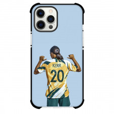 Sam Kerr Phone Case For iPhone and Samsung Galaxy Devices - Sam Kerr 20 Australia Women's National Football Standing Back Wearing World Cup 2019 Jersey