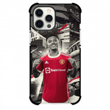 Jadon Sancho Phone Case For iPhone and Samsung Galaxy Devices - Jadon Sancho Manchester United Showing His Jersey