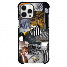 Santos Futebol Clube Phone Case For iPhone Samsung Galaxy Pixel OnePlus Vivo Xiaomi Asus Sony Motorola Nokia - Santos Futebol Clube Stadium with Logo Grid Collage Effect