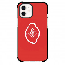 Skovde AIK Phone Case For iPhone Samsung Galaxy Pixel OnePlus Vivo Xiaomi Asus Sony Motorola Nokia - Skovde AIK Logo On Red Background Football Club