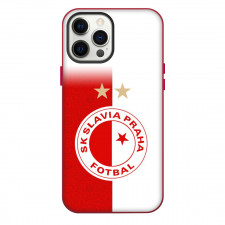 SK Slavia Prague Phone Case For iPhone Samsung Galaxy Pixel OnePlus Vivo Xiaomi Asus Sony Motorola Nokia - Logo In Red And White Background