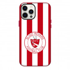 Sligo Rovers FC Phone Case For iPhone Samsung Galaxy Pixel OnePlus Vivo Xiaomi Asus Sony Motorola Nokia - Logo Red And White Stripe Background