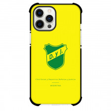 Club Social y Deportivo Defensa y Justicia Phone Case For iPhone Samsung Galaxy Pixel OnePlus Vivo Xiaomi Asus Sony Motorola Nokia - Club Social y Deportivo Defensa y Justicia Argentina Logo with Yellow Background