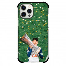 Son Heung-Min Phone Case For iPhone Samsung Galaxy Pixel OnePlus Vivo Xiaomi Asus Sony Motorola Nokia - Son Heung-Min Holding Trophy Grass Background