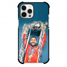 Spain Dani Carvajal Case For iPhone Samsung Galaxy Pixel OnePlus Vivo Xiaomi Asus Sony Motorola Nokia - Dani Carvajal Holding the Trophy with Silver Foil