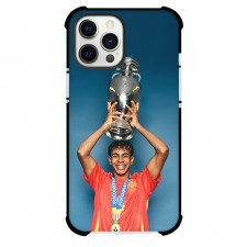 Spain Lamine Yamal Case For iPhone Samsung Galaxy Pixel OnePlus Vivo Xiaomi Asus Sony Motorola Nokia - Lamine Yamal Holding the Trophy Above His Head Portrait