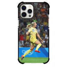 Stina Blackstenius Phone Case For iPhone and Samsung Galaxy Devices - Stina Blackstenius Sweden Women's National Football Jumping Celebration Poster