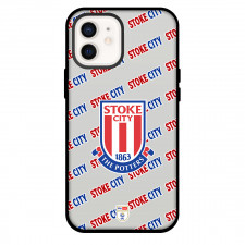 Stoke City FC Phone Case For iPhone and Samsung Galaxy Devices - Stoke Football Club Medley Monogram Wordmark