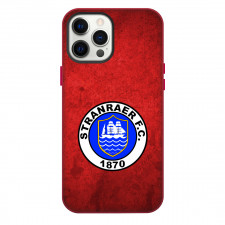 Stranraer Phone Case For iPhone Samsung Galaxy Pixel OnePlus Vivo Xiaomi Asus Sony Motorola Nokia - Logo Concrete Red Background Football Club