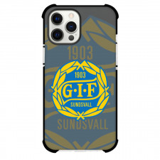 GIF Sundsvall Phone Case For iPhone Samsung Galaxy Pixel OnePlus Vivo Xiaomi Asus Sony Motorola Nokia - GIF Sundsvall Logo On Blur Background Football Club