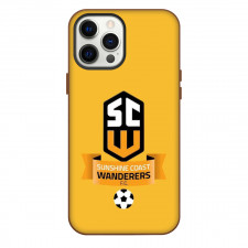Sunshine Coast Wanderers Phone Case For iPhone Samsung Galaxy Pixel OnePlus Vivo Xiaomi Asus Sony Motorola Nokia - Logo Poster In Yellow Background