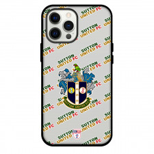 Sutton United FC Phone Case For iPhone and Samsung Galaxy Devices - Sutton Football Club Medley Monogram Wordmark