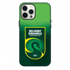 Belmont Swansea United Football Club Phone Case For iPhone Samsung Galaxy Pixel OnePlus Vivo Xiaomi Asus Sony Motorola Nokia - Logo In Green Gradient Background