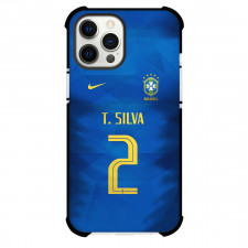 Thiago Silva Phone Case For iPhone and Samsung Galaxy Devices - Thiago Silva Brazil National Football Team No. 2 Jersey