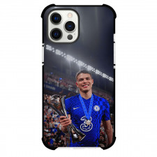 Thiago Silva Phone Case For iPhone and Samsung Galaxy Devices - Thiago Silva Chelsea F.C. Holding Trophy Poster