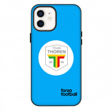 Team TG FF Phone Case For iPhone Samsung Galaxy Pixel OnePlus Vivo Xiaomi Asus Sony Motorola Nokia - Team TG FF Logo On White Round Skyblue Background Football Club