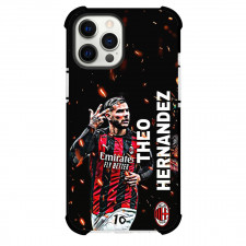 Theo Hernandez Phone Case For iPhone and Samsung Galaxy Devices - Theo Hernandez A.C. Milan Celebration Poster