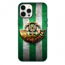 WSG Tirol Phone Case For iPhone Samsung Galaxy Pixel OnePlus Vivo Xiaomi Asus Sony Motorola Nokia - Logo In 3d White And Green Grunge Stripe Background