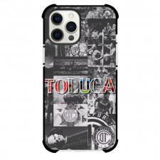 Deportivo Toluca Futbol Club S.A. de C.V. Phone Case For iPhone Samsung Galaxy Pixel OnePlus Vivo Xiaomi Asus Sony Motorola Nokia - Deportivo Toluca Futbol Club S.A. de C.V. Logo with Collage Grid Background