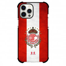 Deportivo Toluca Futbol Club S.A. de C.V. Phone Case For iPhone Samsung Galaxy Pixel OnePlus Vivo Xiaomi Asus Sony Motorola Nokia - Deportivo Toluca Futbol Club S.A. de C.V. Logo with Vertical Stripe Red and White Background