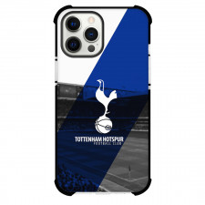 Tottenham Hotspur F.C. Phone Case For iPhone and Samsung Galaxy Devices - Tottenham Hotspur F.C. Logo Stripe Background