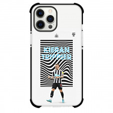 Kieran Trippier Phone Case For iPhone and Samsung Galaxy Devices - Kieran Trippier Juventus F.C. Celebration On Black Stripe Background