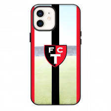 FC Trollhattan Phone Case For iPhone Samsung Galaxy Pixel OnePlus Vivo Xiaomi Asus Sony Motorola Nokia - FC Trollhattan Logo On Black Stripe Stadium Background Football Club