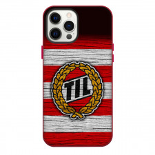 Tromso IL Phone Case For iPhone Samsung Galaxy Pixel OnePlus Vivo Xiaomi Asus Sony Motorola Nokia - Logo In Wood Red And White Stripe Background