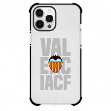 Valencia CF Phone Case For iPhone and Samsung Galaxy Devices - Valencia CF Logo Grey Background