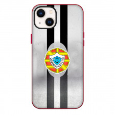Varzim SC Phone Case For iPhone Samsung Galaxy Pixel OnePlus Vivo Xiaomi Asus Sony Motorola Nokia - Varzim SC Logo On Black Stripe Gray Background