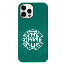 Viborg FF Football Club Phone Case For iPhone Samsung Galaxy Pixel OnePlus Vivo Xiaomi Asus Sony Motorola Nokia - Logo In Green Abstract Background