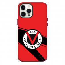 Viktoria Koln 1904 Phone Case For iPhone Samsung Galaxy Pixel OnePlus Vivo Xiaomi Asus Sony Motorola Nokia - Logo In Red And Black Background Football Club
