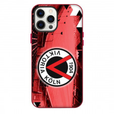 Viktoria Koln 1904 Phone Case For iPhone Samsung Galaxy Pixel OnePlus Vivo Xiaomi Asus Sony Motorola Nokia - Logo Stadium Red Background Football Club