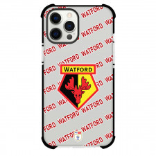 Watford FC Phone Case For iPhone and Samsung Galaxy Devices - Watford Football Club Medley Monogram Wordmark