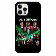 West Ham United F.C. Phone Case For iPhone and Samsung Galaxy Devices - West Ham United F.C. UECL 2022-23 Champions Poster