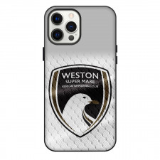 Weston Super Mare Phone Case For iPhone Samsung Galaxy Pixel OnePlus Vivo Xiaomi Asus Sony Motorola Nokia - Logo Leather Patch Football Club