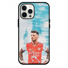 Ben White Phone Case For iPhone and Samsung Galaxy Devices - Ben White Arsenal F.C. Portrait Front of London Clock Poster