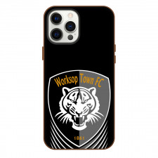 National League North Worksop Town Phone Case For iPhone Samsung Galaxy Pixel OnePlus Vivo Xiaomi Asus Sony Motorola Nokia - Large Logo In Black Background