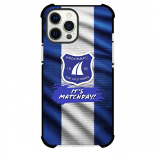 Wroxham Football Club Phone Case For iPhone Samsung Galaxy Pixel OnePlus Vivo Xiaomi Asus Sony Motorola Nokia - Wroxham Football Club Logo with Jersey Stripe Brush Blue Effect