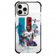 Zinedine Zidane Case For iPhone Samsung Galaxy Pixel OnePlus Vivo Xiaomi Asus Sony Motorola Nokia - Zinedine Zidane Blue Red Collage Poster Art