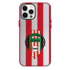 FK Viktoria Zizkov Phone Case For iPhone Samsung Galaxy Pixel OnePlus Vivo Xiaomi Asus Sony Motorola Nokia - Logo In Red And Gray Stripe Background